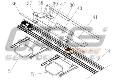 ��ʵ�������������� x �򵼹�����װ�ṹʾ��ͼ
